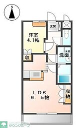 レジェンド 1LDKの間取図画像
