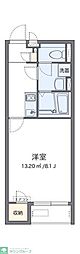 クレイノモンターニュ 1Kの間取図画像