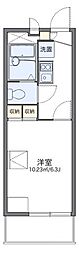 レオパレスハーブ 1Kの間取図画像