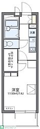 レオパレスとねねっと 1Kの間取図画像