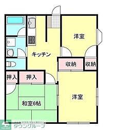 メゾンドカメリア 3DKの間取図画像