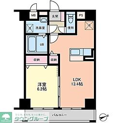 ノワールレジデンス飯田町 1LDKの間取図画像
