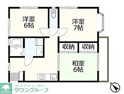 ハイツシーマ 3DKの間取図画像