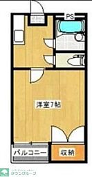 スズランハイツ中石原 1SKの間取図画像