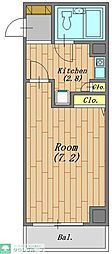 前橋ユーアイビル 1Kの間取図画像
