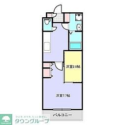 グランヴァースト 1SKの間取図画像