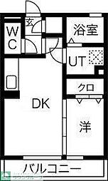 ハレアカラ 1DKの間取図画像