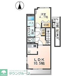ル・ココン富士 1LDKの間取図画像