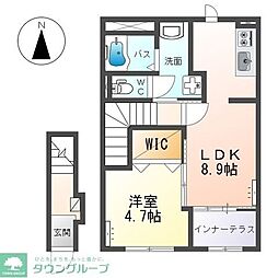 セリネット 1LDKの間取図画像