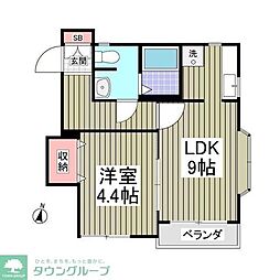 チェリーボブ 1Kの間取図画像