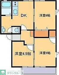 フォレスト・ヴィラA 3DKの間取図画像