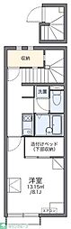 レオネクストエンブレム並榎 1Kの間取図画像