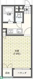 ハイツ・アイビス 1Kの間取図画像