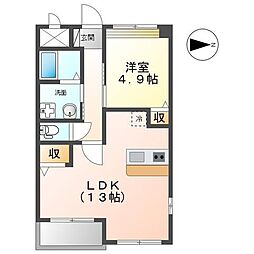 サニーコートM 1LDKの間取図画像