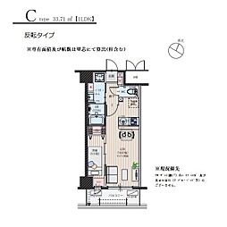 シンセラティ薬院 1LDKの間取図画像