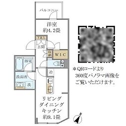COMPOSITE高輪 1LDKの間取図画像