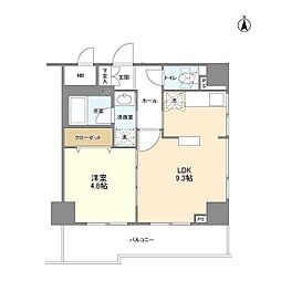 ONEROOFFLATTOGOSHI 1LDKの間取図画像