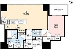 ザ・神宮前レジデンス 1LDKの間取図画像