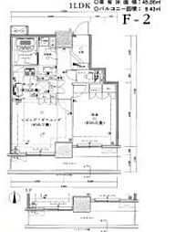 ライオンズ四谷タワーゲート 1LDKの間取図画像