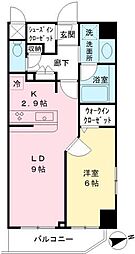 MODIERヨヨギ 1LDKの間取図画像