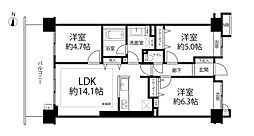 キャナルパーク東京ベイ 3LDKの間取図画像