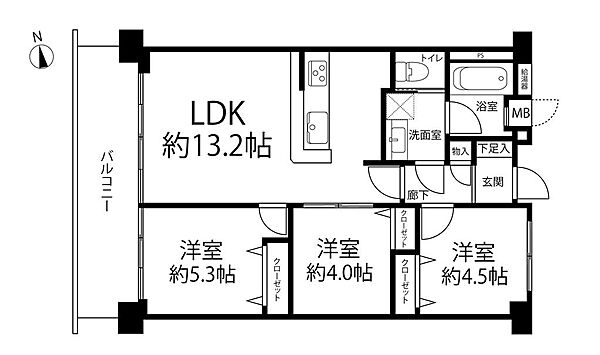 間取りを拡大表示