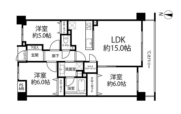 間取りを拡大表示