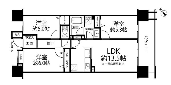 間取りを拡大表示