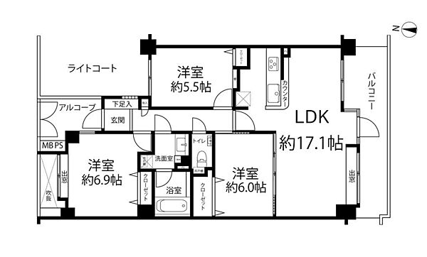 間取りを拡大表示