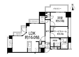 クレストフォルム荒川遊園 1SLDKの間取図画像