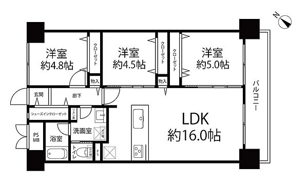間取りを拡大表示
