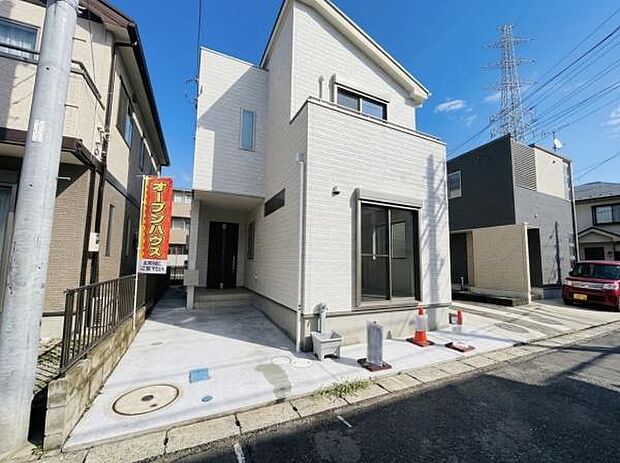 建物完成済・ご家族揃って建物と街並みをご覧いただけます。