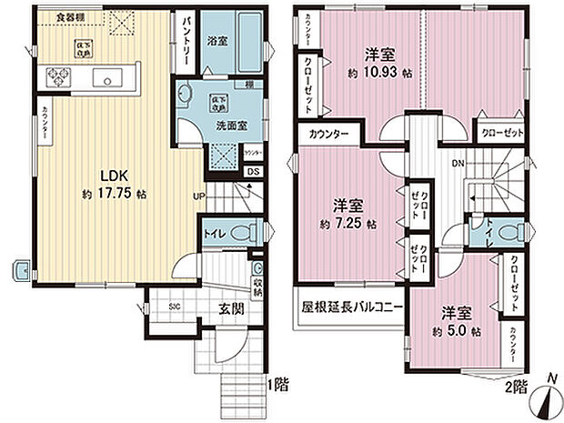 間取図です。図面と異なる場合は現況を優先させていただきます。