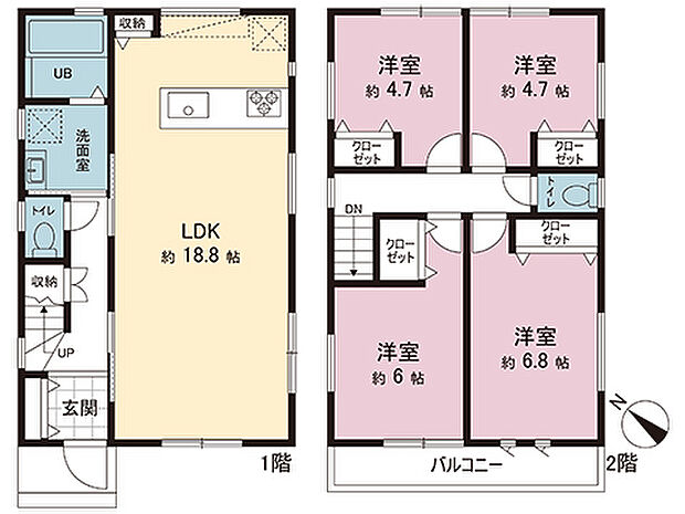間取図です。図面と異なる場合は現況を優先させていただきます。