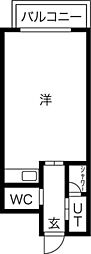 エスクレア御堂筋本町 1Kの間取図画像