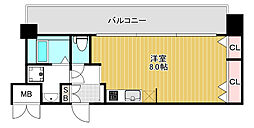 CASSIA福島駅前 ワンルームの間取図画像