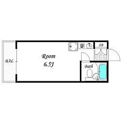 ラパンジール九条 1Kの間取図画像