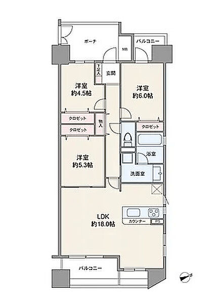 間取りを拡大表示