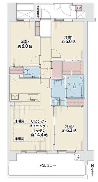 間取りを拡大表示