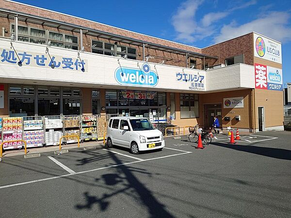 ウエルシア松原岡店まで1070m 徒歩14分。医薬品のほか、食品や日用品が取り扱われています。調剤薬局が併設された店舗です。/営業時間 店舗9:00～24:00