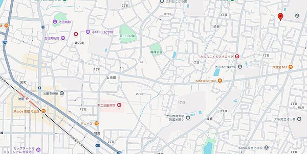 阪急宝塚線「池田」駅バス13分停徒歩3分