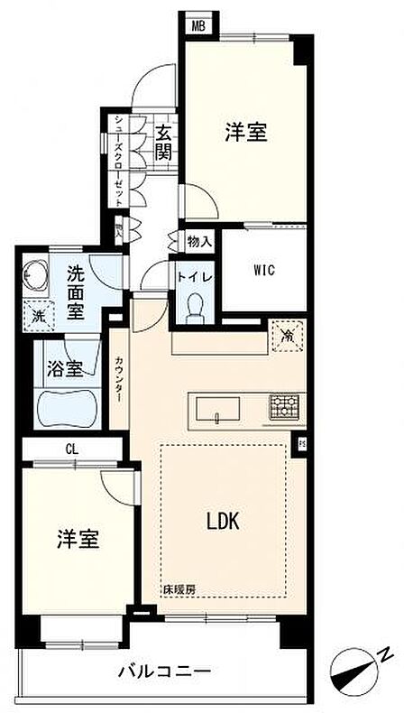 間取図 2LDK