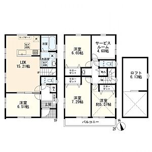 間取り:4SLDK 間取り:4SLDK
