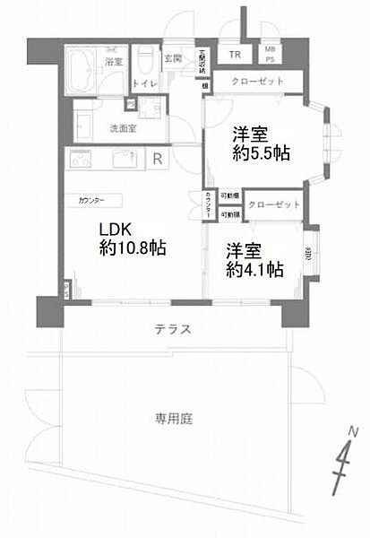 間取図（2ＬＤＫ）