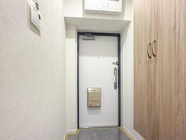 シンプルで落ち着いたデザインの玄関が魅力です。