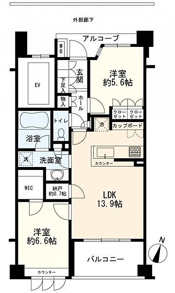 間取りを拡大表示