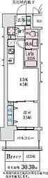 大阪市中央区松屋町住吉マンション 1LDKの間取図画像