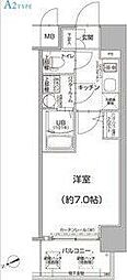 エスリード大阪梅田WEST 1Kの間取図画像