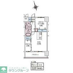 スプランディッドライズ新大阪ノース 2LDKの間取図画像