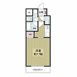 プレジオ都島 1Kの間取図画像